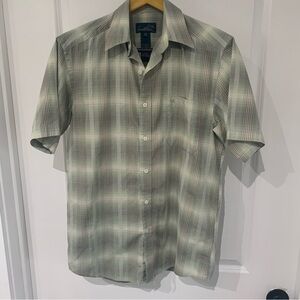 Arnold Palmer Men's Green Plaid Shirt             A1
